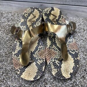 Anne Klein Gold Sport Sandal Slide 8
